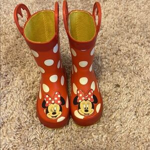Disney Minnie Mouse WesternChief size 6 toddler rain boots